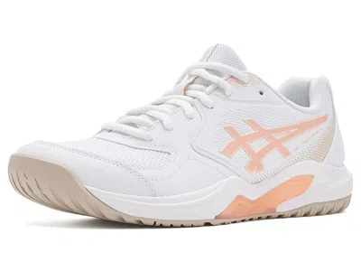 Asics Gel-dedicate 9 Women's Shoes White/cantaloupe: 7 B - Medium