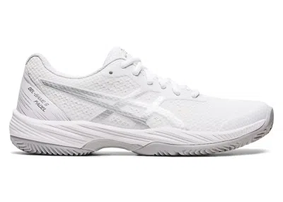 Pre-owned Asics Gelgame 9 Padel (women's) Sneakers In White/pure Silver