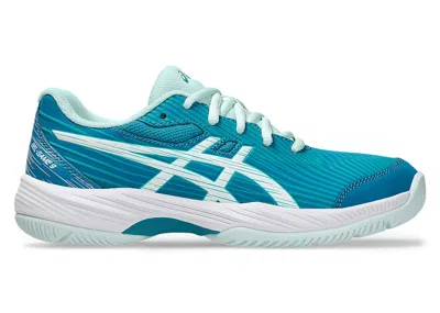 Pre-owned Asics Gelgame 9 Sneakers In Teal Blue/white In Multi
