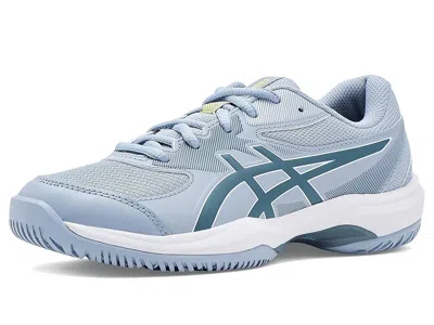 Asics Gel-game Grade School (little Kid/big Kid) Kids Shoes Grey Blue/ironclad : 7 Big Kid M, Textile
