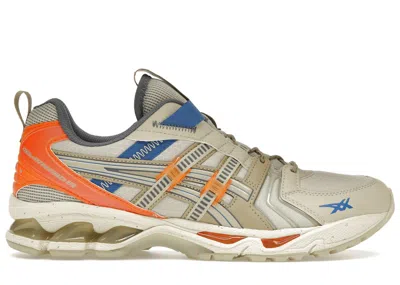 Pre-owned Asics Gelkayano 14 Re Blue Sneakers In Putty/habanero