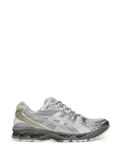 Asics Grey Mesh And Rubber Gel-kayano 14 Sneakers In White