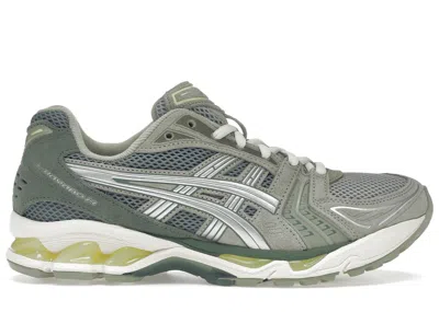 Pre-owned Asics Gelkayano 14 Sneakers In Olive Grey/pure Silver In Multi