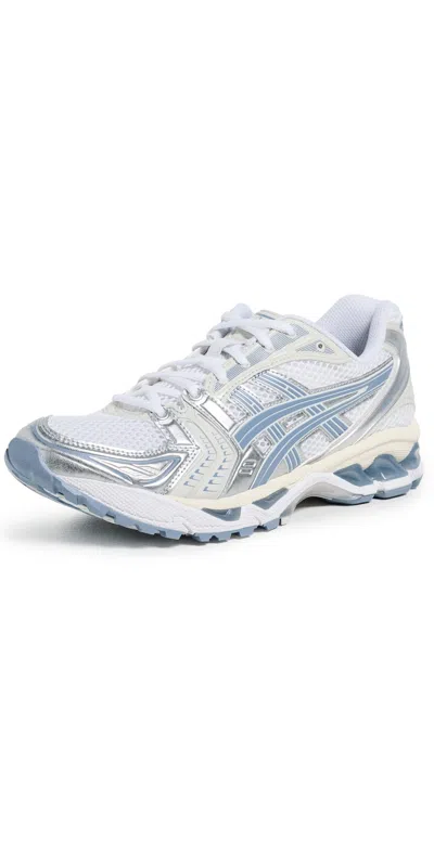 Asics Gel-kayano 14 Sneakers White/light Navy In Blue