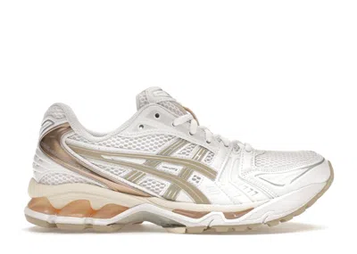 Pre-owned Asics Gelkayano 14 (women's) Sneakers In White/simply Taupe