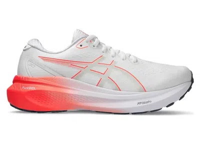 Pre-owned Asics Gelkayano 30 (women's) Sneakers In White/sunrise Red