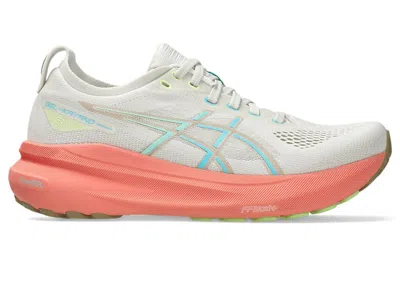 Pre-owned Asics Gelkayano 31 (women's) Sneakers In Birch/energy Aqua
