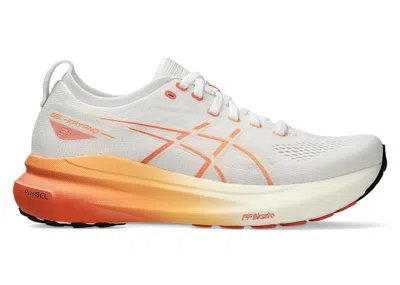 Pre-owned Asics Gelkayano 31 (women's) Sneakers In White/faded Orange