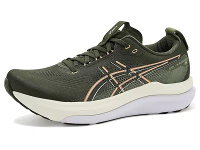 Asics Gel-kayano(r) 33 Men's Running Shoes Vintage Khaki/bright Sunstone: 12.5 D - Medium In Green