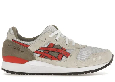 Pre-owned Asics Gellyte Iii Og Sneakers In Smoke Grey/red Alert