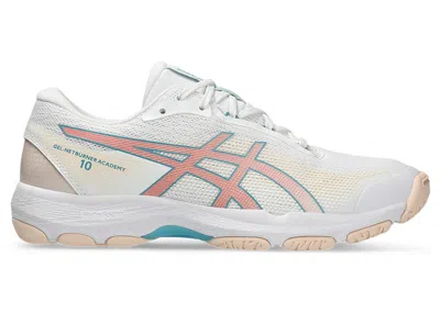 Pre-owned Asics Gelnetburner Academy 10 (women's) Sneakers In White/wild Blossom