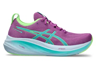 Pre-owned Asics Gelnimbus 26 Liteshow (women's) Sneakers In Lite Show/illuminate Green