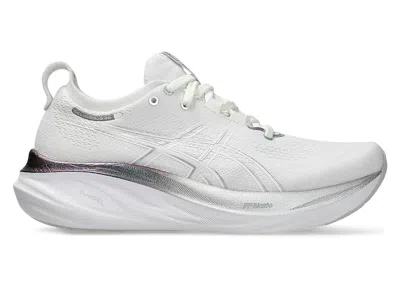 Pre-owned Asics Gelnimbus 26 Platinum (women's) Sneakers In Real White/pure Silver