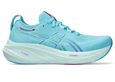 Pre-owned Asics Gelnimbus 26 (women's) Sneakers In Bright Cyan/bold Magenta