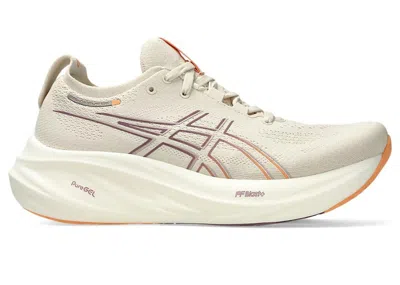 Pre-owned Asics Gelnimbus 26 (women's) Sneakers In Oatmeal/faded Orange