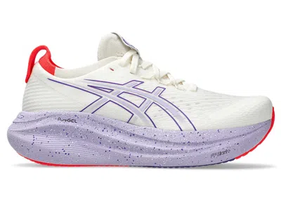 Pre-owned Asics Gelnimbus 27 Tokyo (women's) Sneakers In Cream/edo Purple