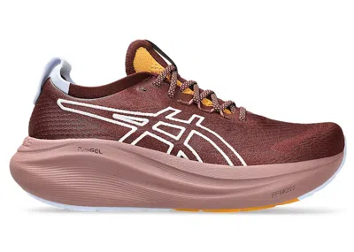 Pre-owned Asics Gelnimbus 27 Tr (women's) Sneakers In Nature Bathing/dark Red Planet