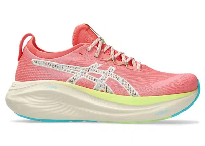Pre-owned Asics Gelnimbus 27 Tr (women's) Sneakers In Nature Bathing/guava