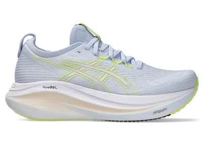 Pre-owned Asics Gelnimbus 27 (women's) Sneakers In Blue Fade/pearl Pink