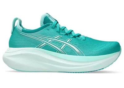 Pre-owned Asics Gelnimbus 27 (women's) Sneakers In Wave Teal/illuminate Mint
