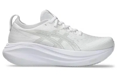 Pre-owned Asics Gelnimbus 27 (women's) Sneakers In White/glacier Grey