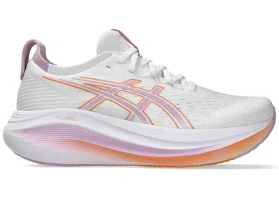 Pre-owned Asics Gelnimbus 27 (women's) Sneakers In White/light Ube