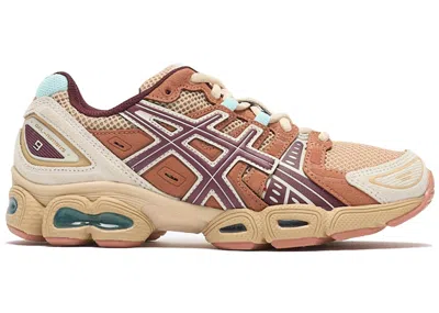 Pre-owned Asics Gelnimbus 9 (women's) Sneakers In Dune/port Royal