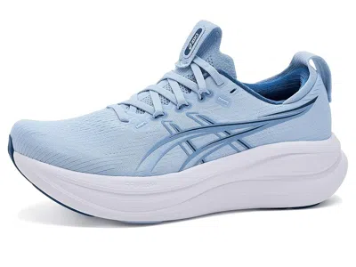 Asics Gel-nimbus(r) 28 Women's Running Shoes Solid Air/calm Indigo: 10 B - Medium In Blue