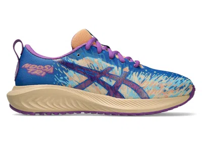 Pre-owned Asics Gelnoosa Tri 16 Sneakers In Nature Blue/bold Magenta In Multi