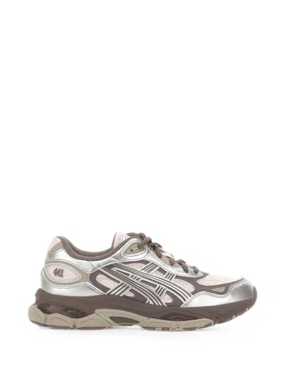 Asics Gel-nyc 2.0 Mesh And Synthetic Leather Sneakers With Gel Technology In Silver
