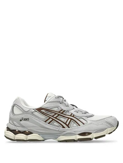 Asics Gel-nyc Mesh And Suede Sneakers In Animal Print