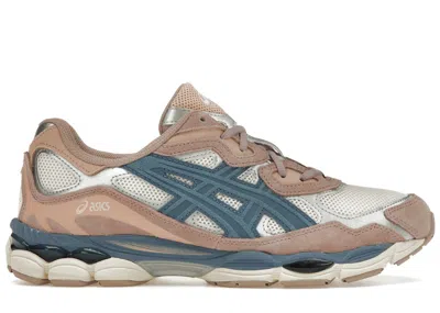 Pre-owned Asics Gelnyc Salmon (women's) Sneakers In Cream/grey Floss
