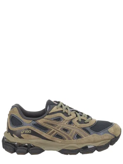 Asics Grey Leather Sneaker In Multi