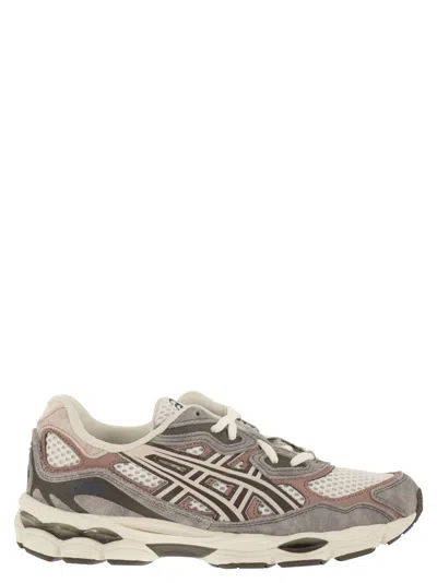 Asics Gel-nyc - Suede And Mesh Trainers With Cushioned Sole In Gray