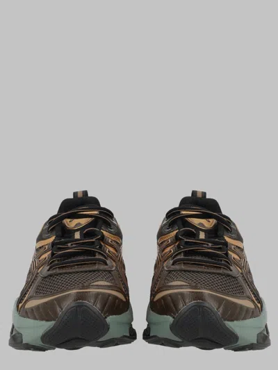 Asics Dynamic Mesh And Synthetic Overlay Sneakers In Brown
