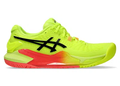 Pre-owned Asics Gelresolution 9 Paris (women's) Sneakers In Safety Yellow/black