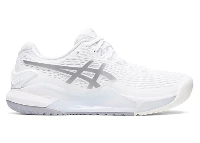 Pre-owned Asics Gelresolution 9 (women's) Sneakers In White/pure Silver
