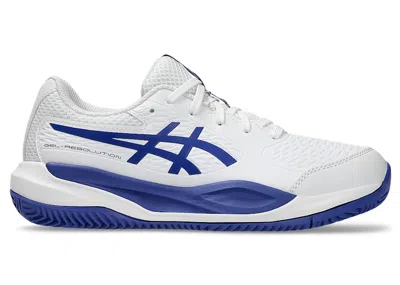 Pre-owned Asics Gelresolution X Clay Sneakers In White/dark Cobalt Blue In Multi