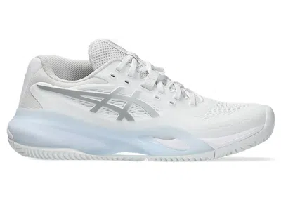 Pre-owned Asics Gelresolution X Clay (women's) Sneakers In White/pure Silver