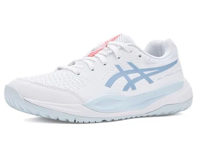 Asics Gel-resolution X Grade School (little Kid/big Kid) Kids Shoes White/grey Blue : 6.5 Big Kid M, Texti