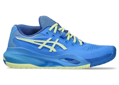 Pre-owned Asics Gelresolution X (women's) Sneakers In Blue Coast/huddle Yellow In Multi