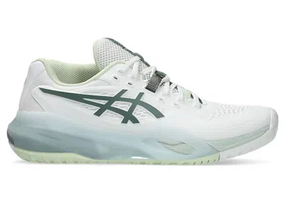 Pre-owned Asics Gelresolution X (women's) Sneakers In White/monument Blue