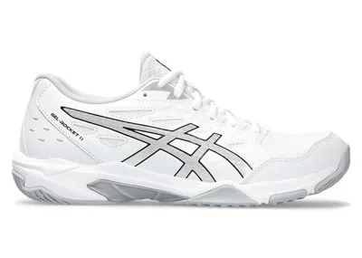 Pre-owned Asics Gelrocket 11 (women's) Sneakers In White/pure Silver
