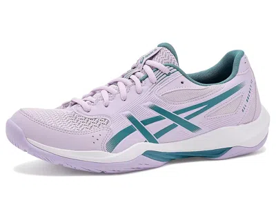Asics Gel-rocket 12 Women's Shoes Dahlia/foggy Teal: 6.5 B - Medium In Animal Print