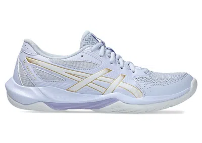 Pre-owned Asics Gelrocket 12 (women's) Sneakers In Blue Fade/champagne