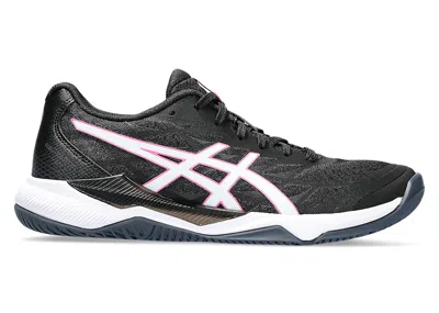 Pre-owned Asics Geltactic 12 (women's) Sneakers In Black/hot Pink In Multi