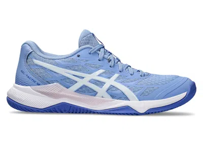 Pre-owned Asics Geltactic 12 (women's) Sneakers In Light Sapphire/white In Multi