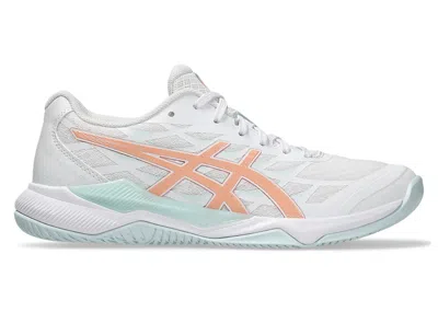Pre-owned Asics Geltactic 12 (women's) Sneakers In White/bright Sunstone In Multi