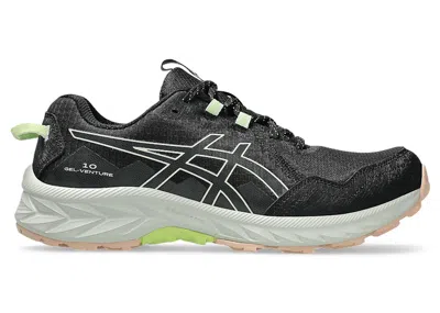 Pre-owned Asics Gelventure 10 (women's) Sneakers In Black/whisper Green