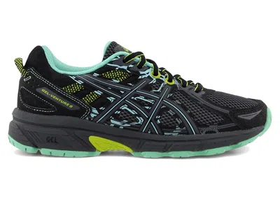 Pre-owned Asics Gelventure 6 (women's) Sneakers In Black/carbon/green